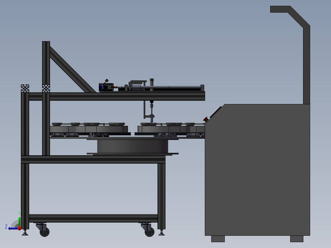 激光剪水口-分度盘方案右视图