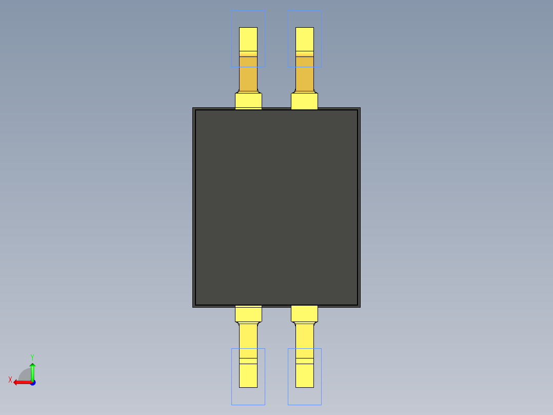 开关继电器保护 SM-DIP-DHNF-02F后视图