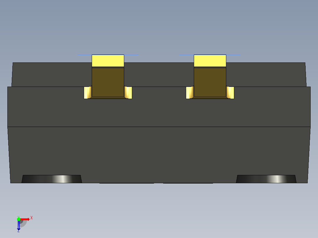开关继电器保护 SM-DIP-DHNF-02F俯视图