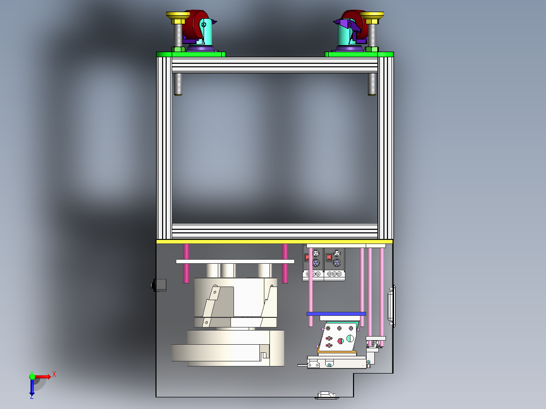 导套自动供料机sw18可编辑俯视图
