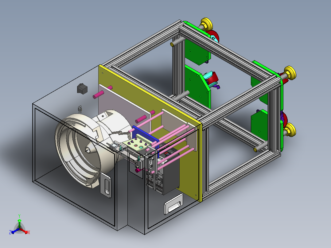 导套自动供料机sw18可编辑正等轴测图