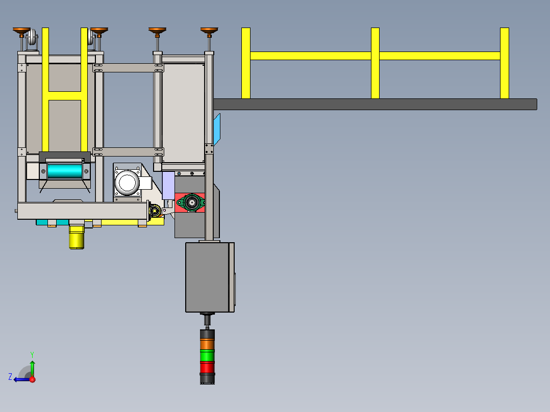 火腿肠自动切片生产线sw17右视图