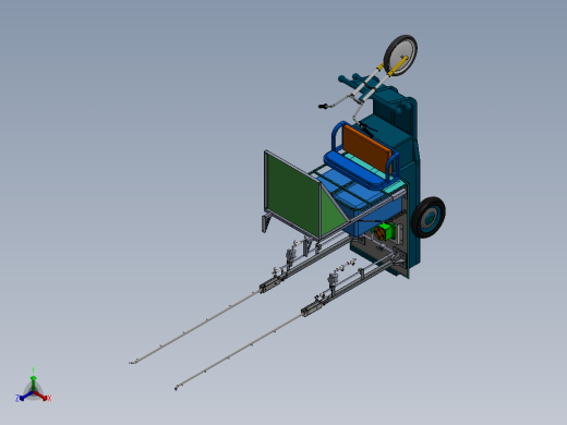 移动喷淋车sw16可编辑正等轴测缩略图
