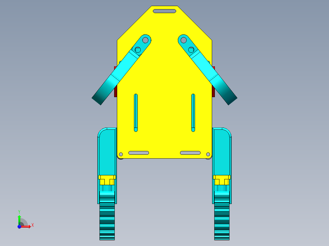 仿真青蛙前视图
