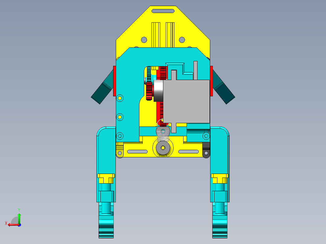 仿真青蛙后视图