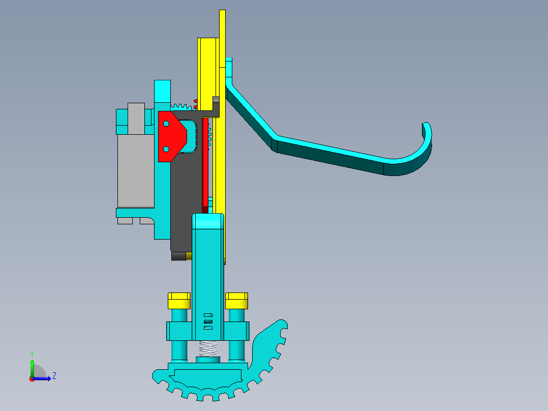 仿真青蛙左视图
