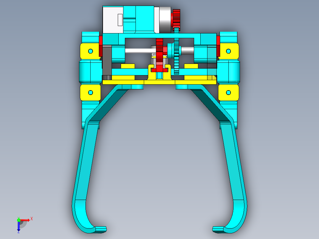 仿真青蛙俯视图