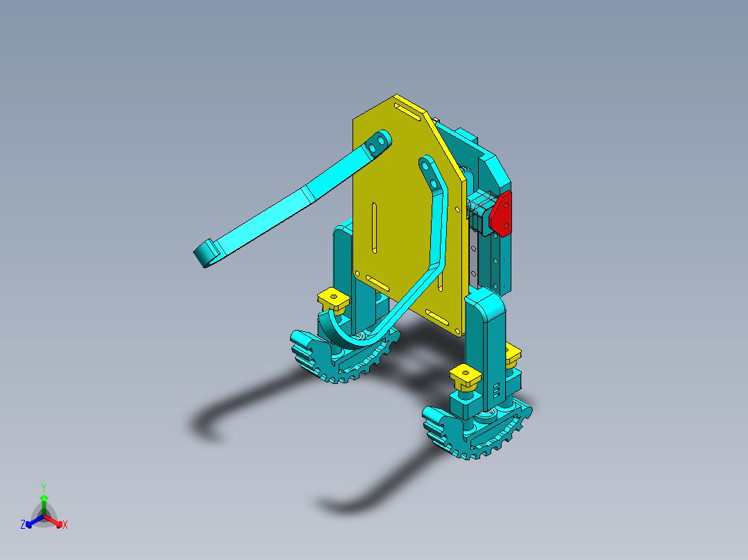 仿真青蛙正等轴测图