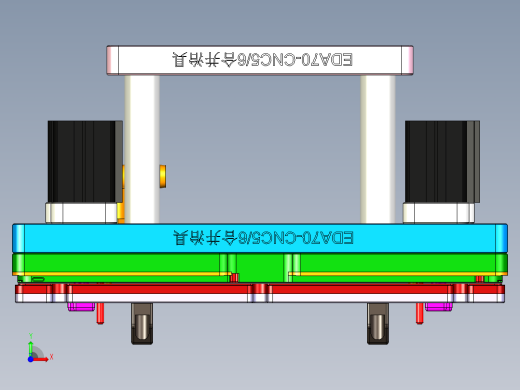 EDA70-笔记本CNC工装夹具三维模型CNC56-190611-设变图档前视缩略图