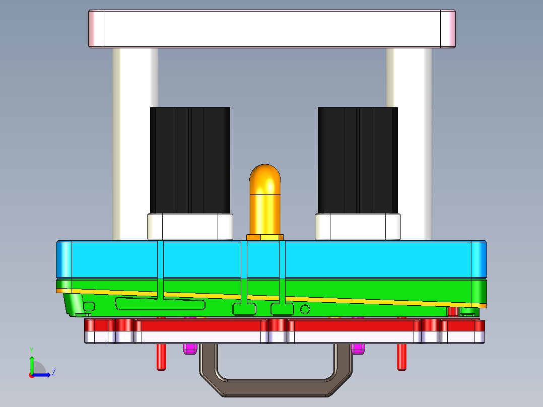EDA70-笔记本CNC工装夹具三维模型CNC56-190611-设变图档左视图
