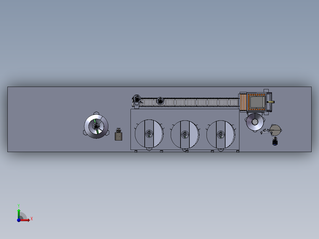 压力容器系统前视图