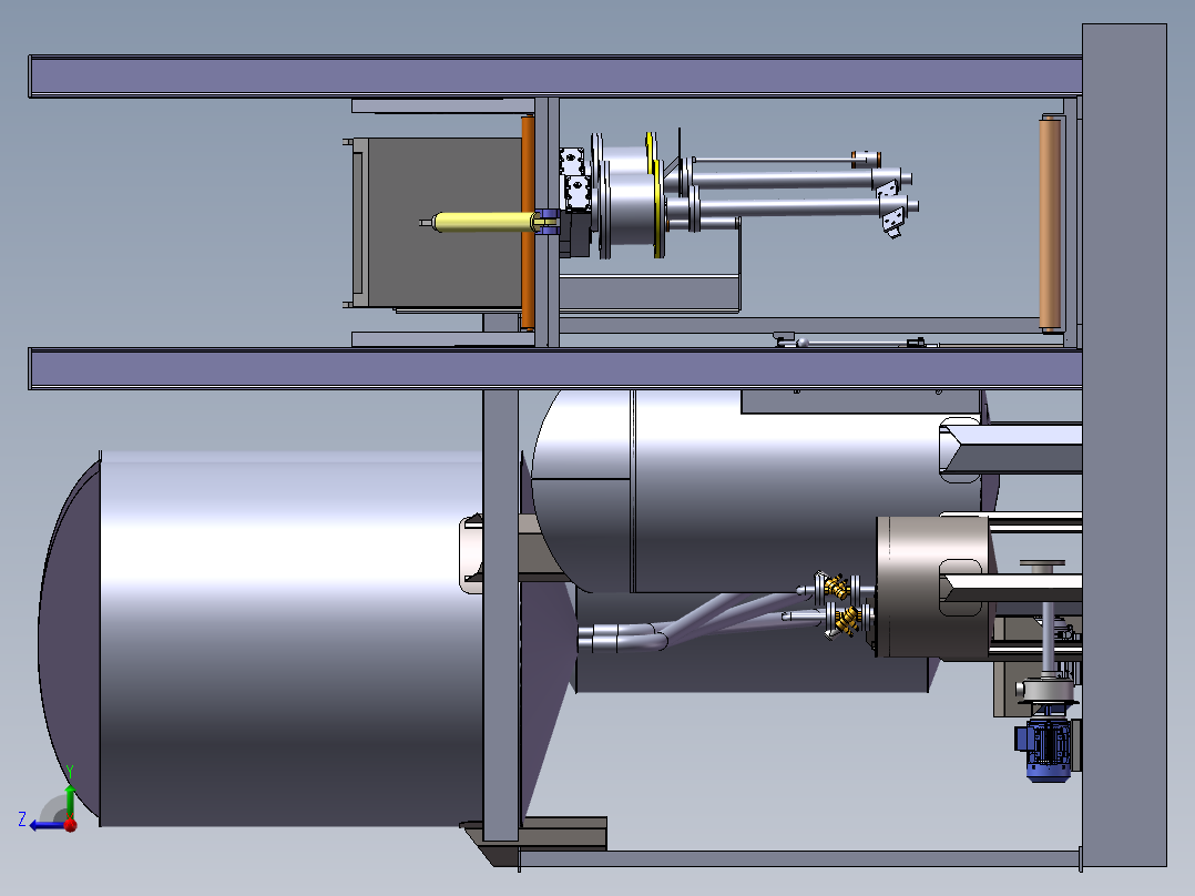 压力容器系统右视图