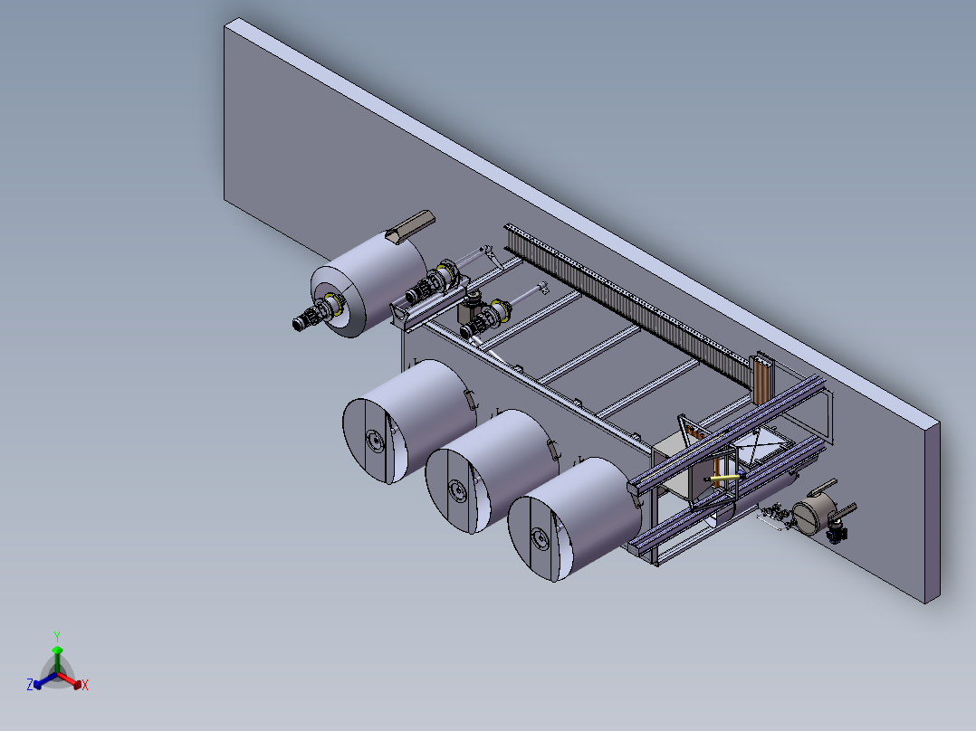 压力容器系统正等轴测图