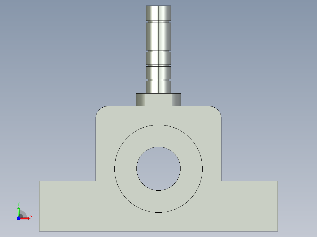 剪刀安装前视图
