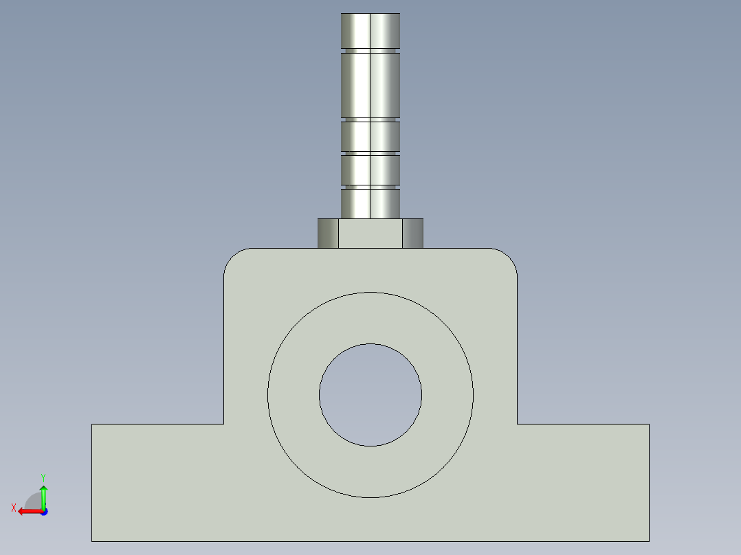 剪刀安装后视图