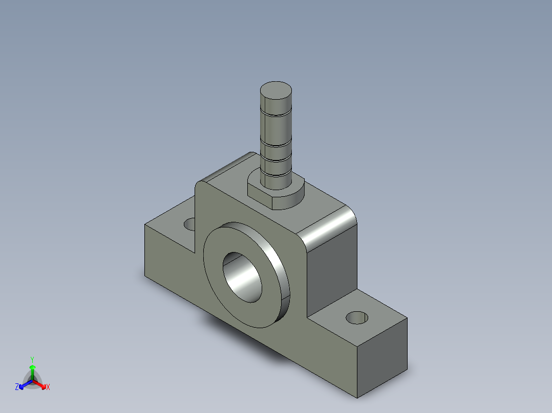 剪刀安装正等轴测图