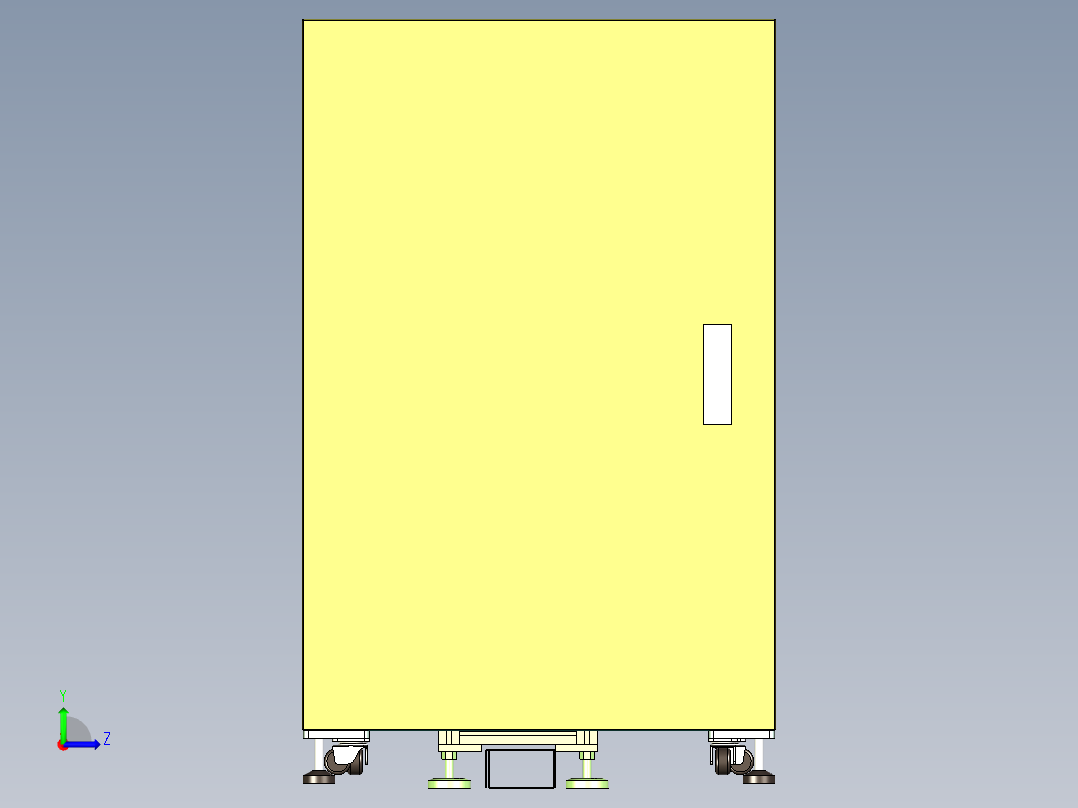 上下层倍速输送线体设计左视图