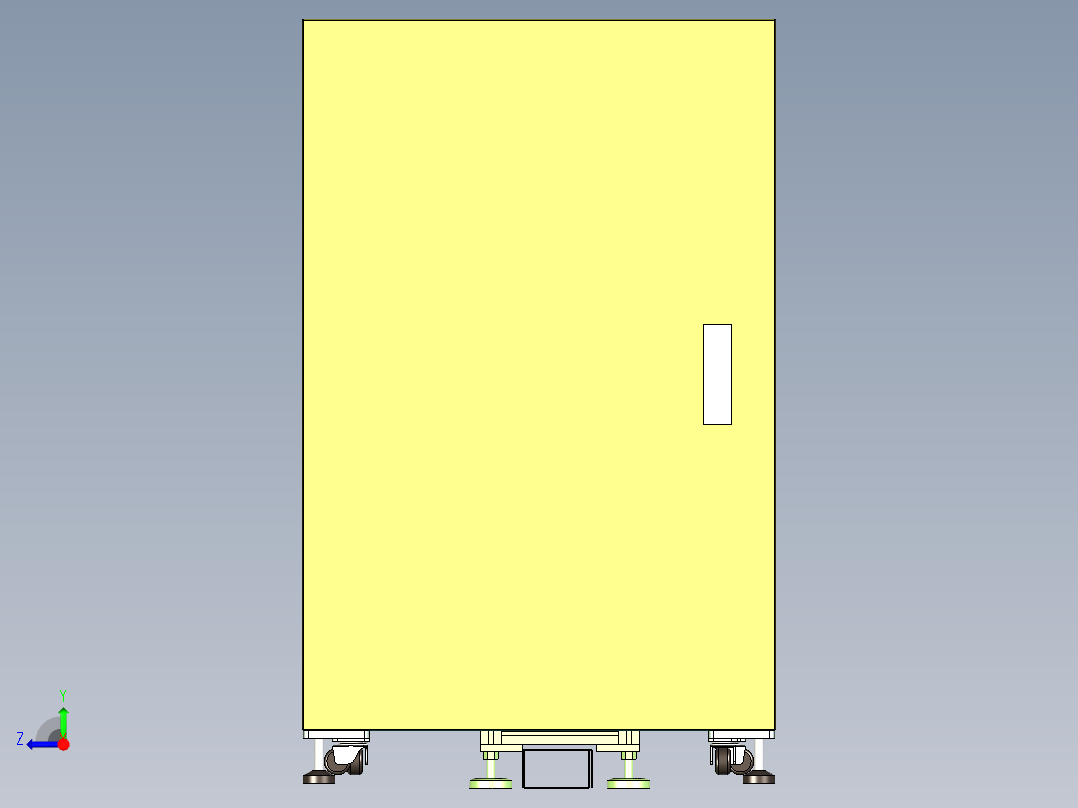 上下层倍速输送线体设计右视图