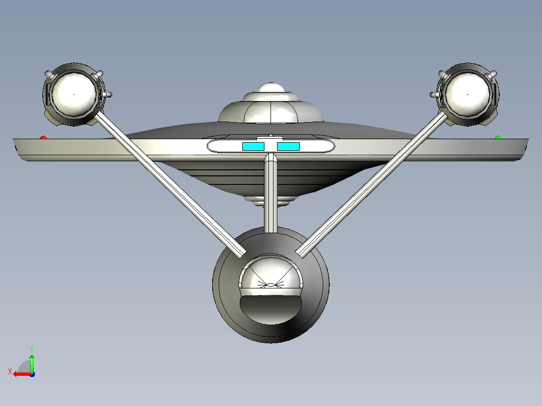 B3003705-原版企业号后视图