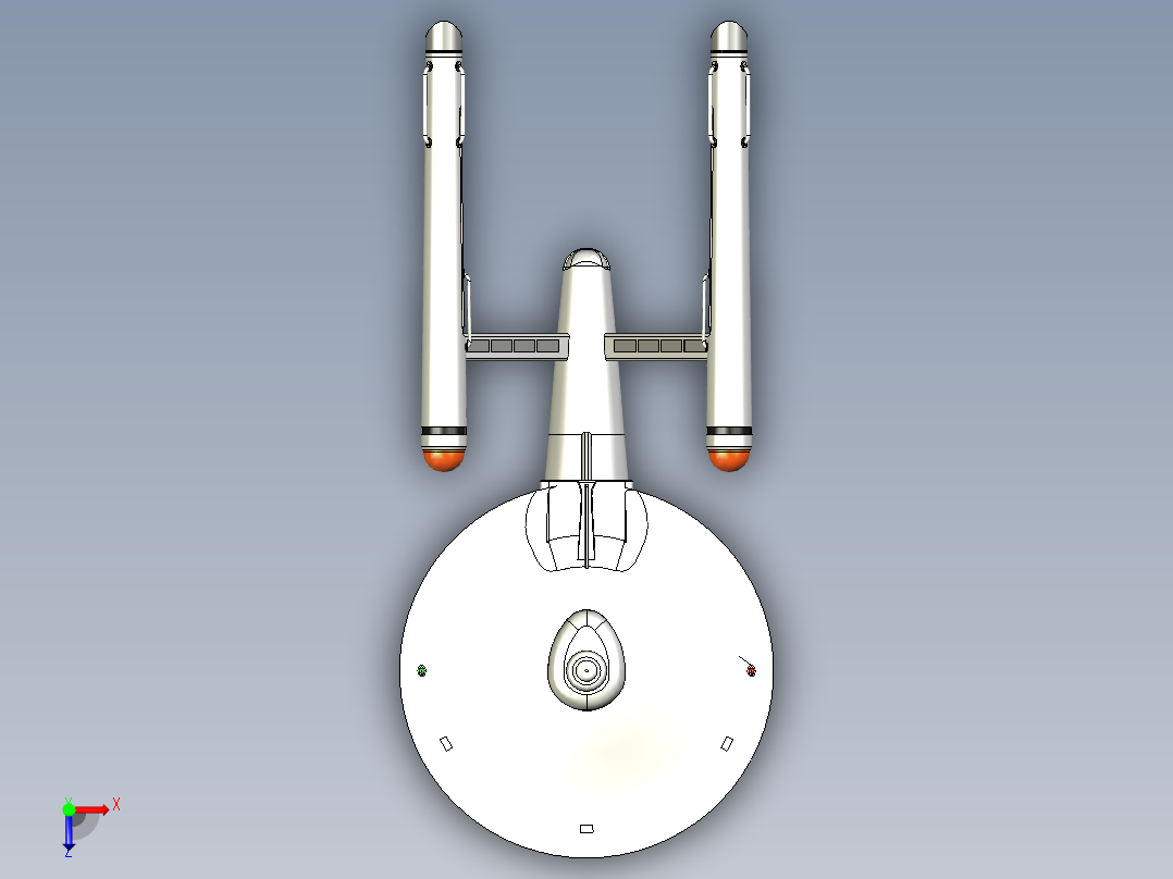 B3003705-原版企业号俯视图