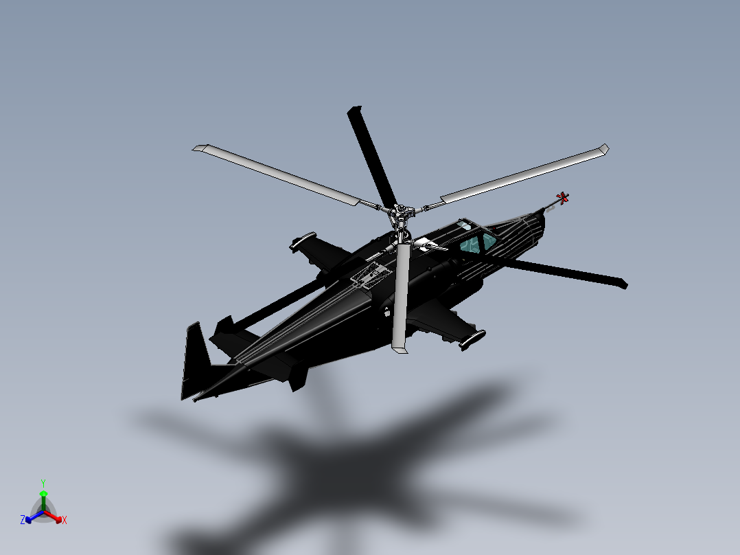 直升机(36)正等轴测图