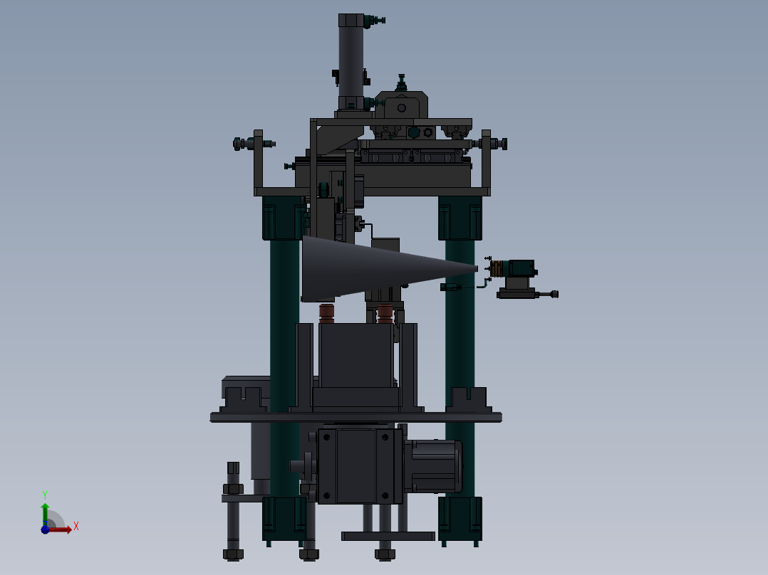 夹持翻转机构前视图