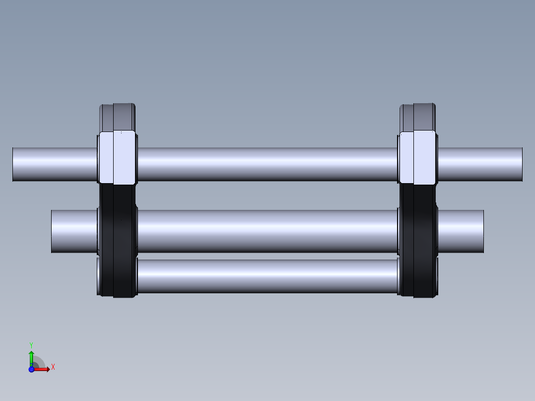 奔驰G级车架前视图