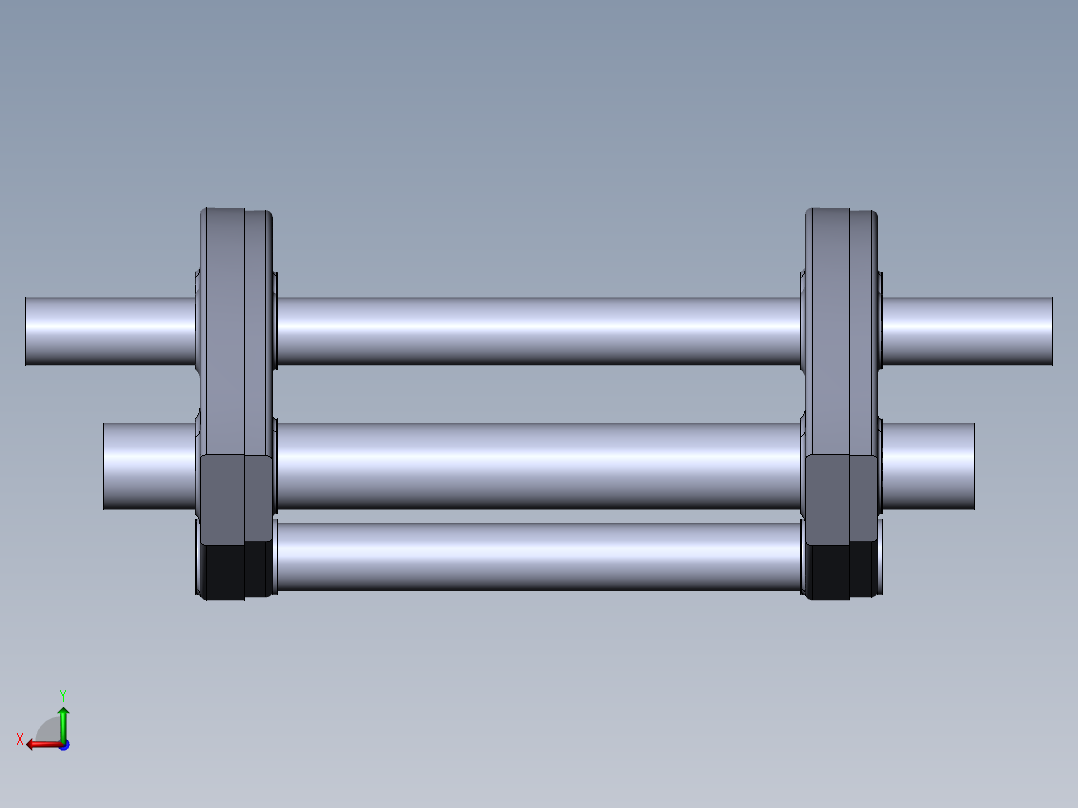 奔驰G级车架后视图