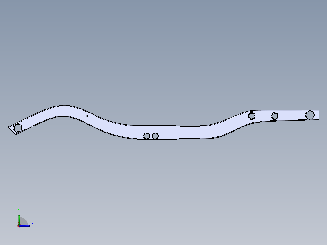 奔驰G级车架左视图