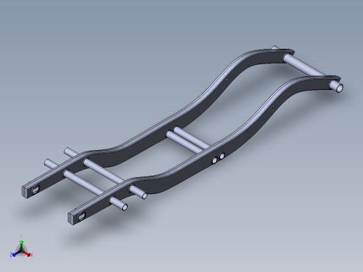 奔驰G级车架正等轴测缩略图