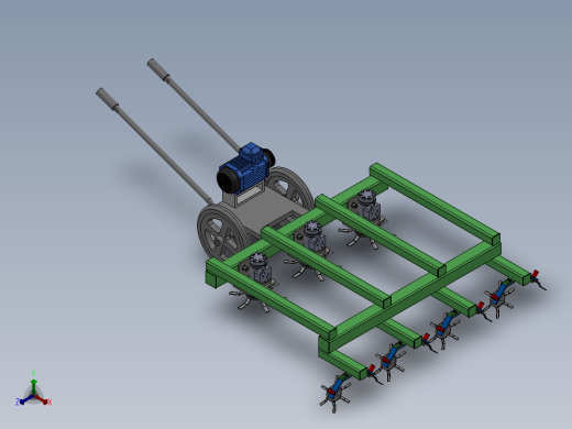 水田除草机   sw22正等轴测缩略图