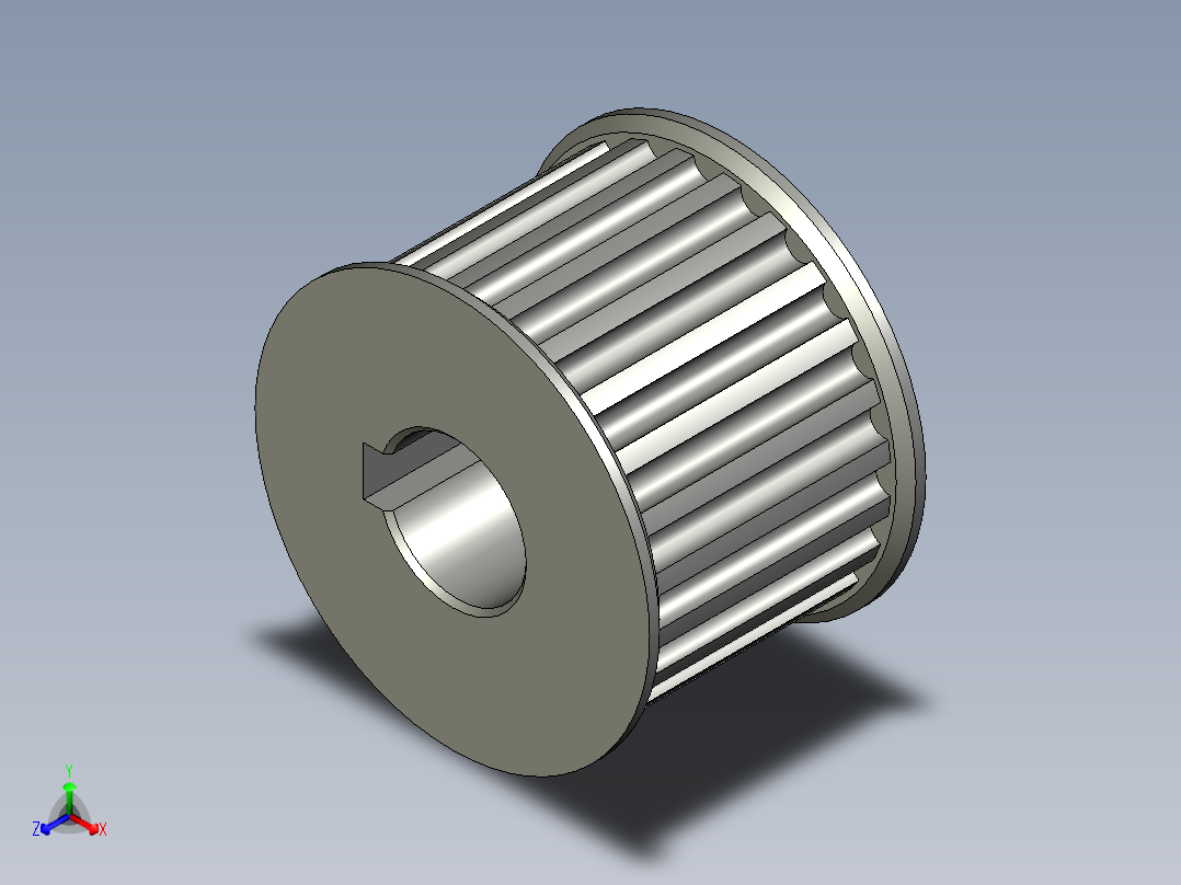 第四轴同步轮Z24-M5主视图