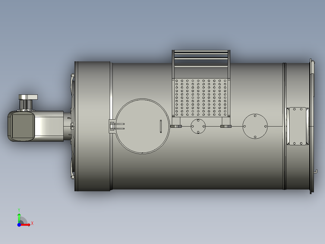 酒食品加工服装整烫电磁蒸汽锅炉前视图