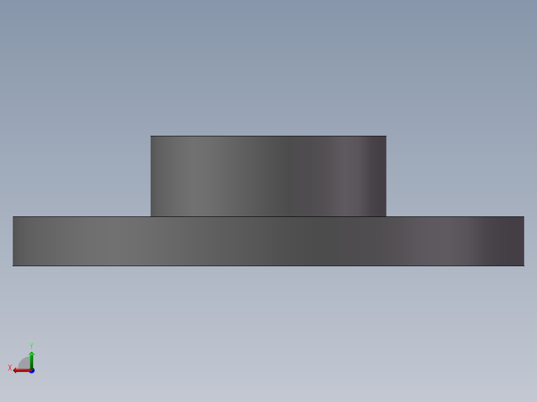 一体法兰后视图