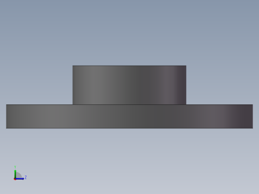 一体法兰左视缩略图