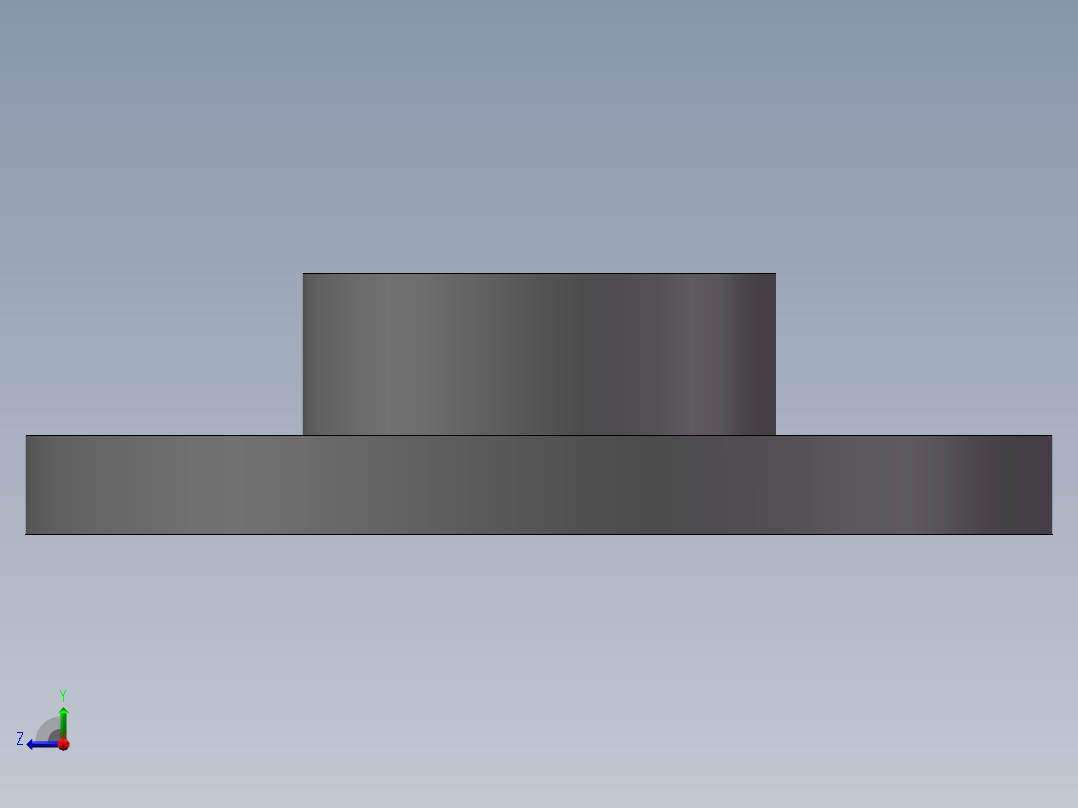 一体法兰右视图