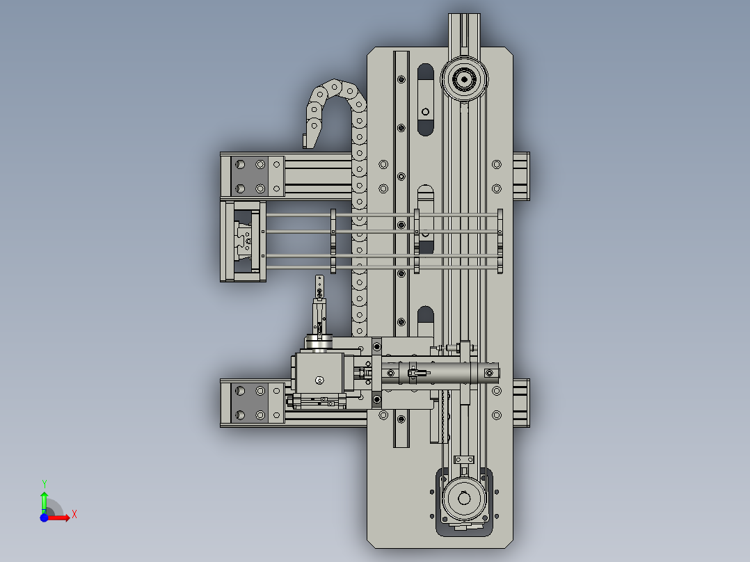 自动上插片前视图
