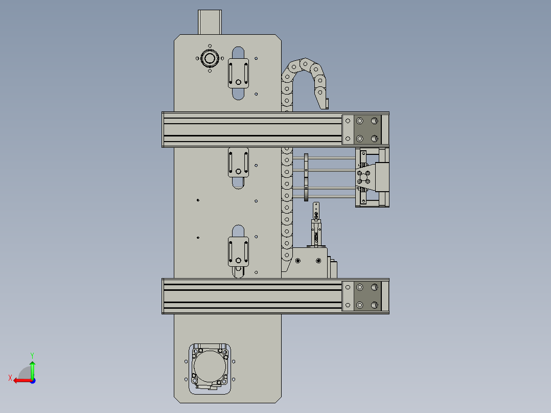 自动上插片后视图