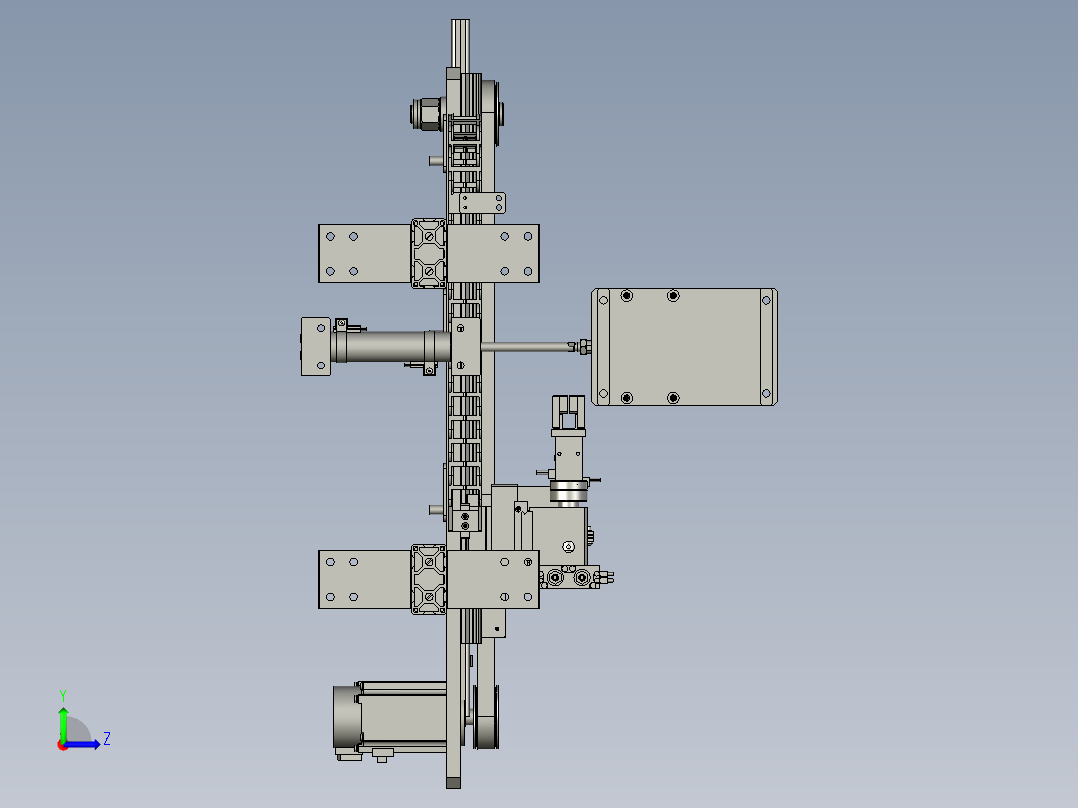 自动上插片左视图