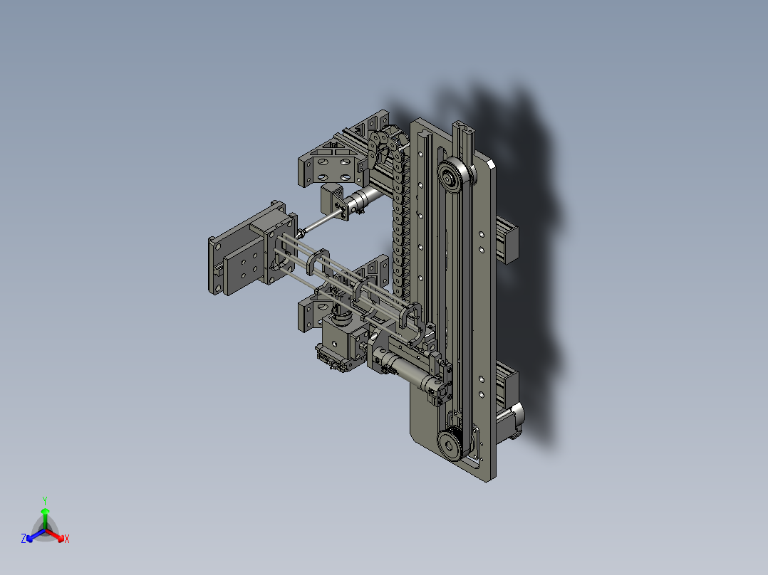 自动上插片正等轴测图