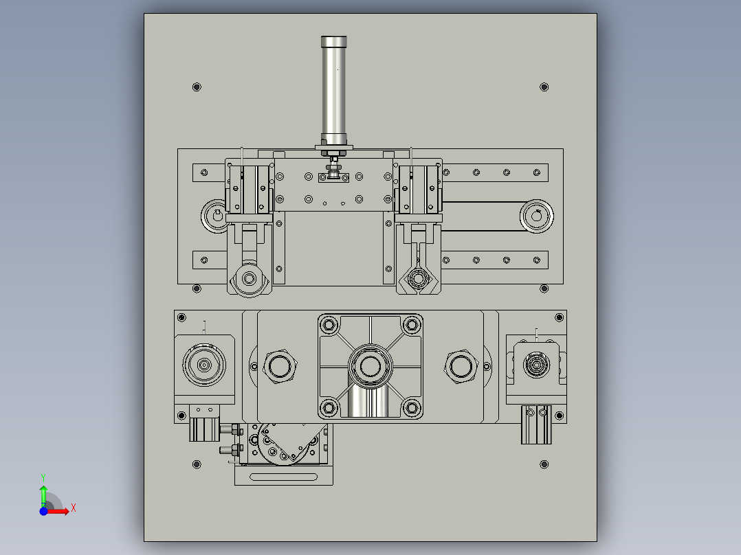 传动元件模组前视图