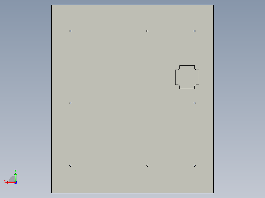 传动元件模组后视图