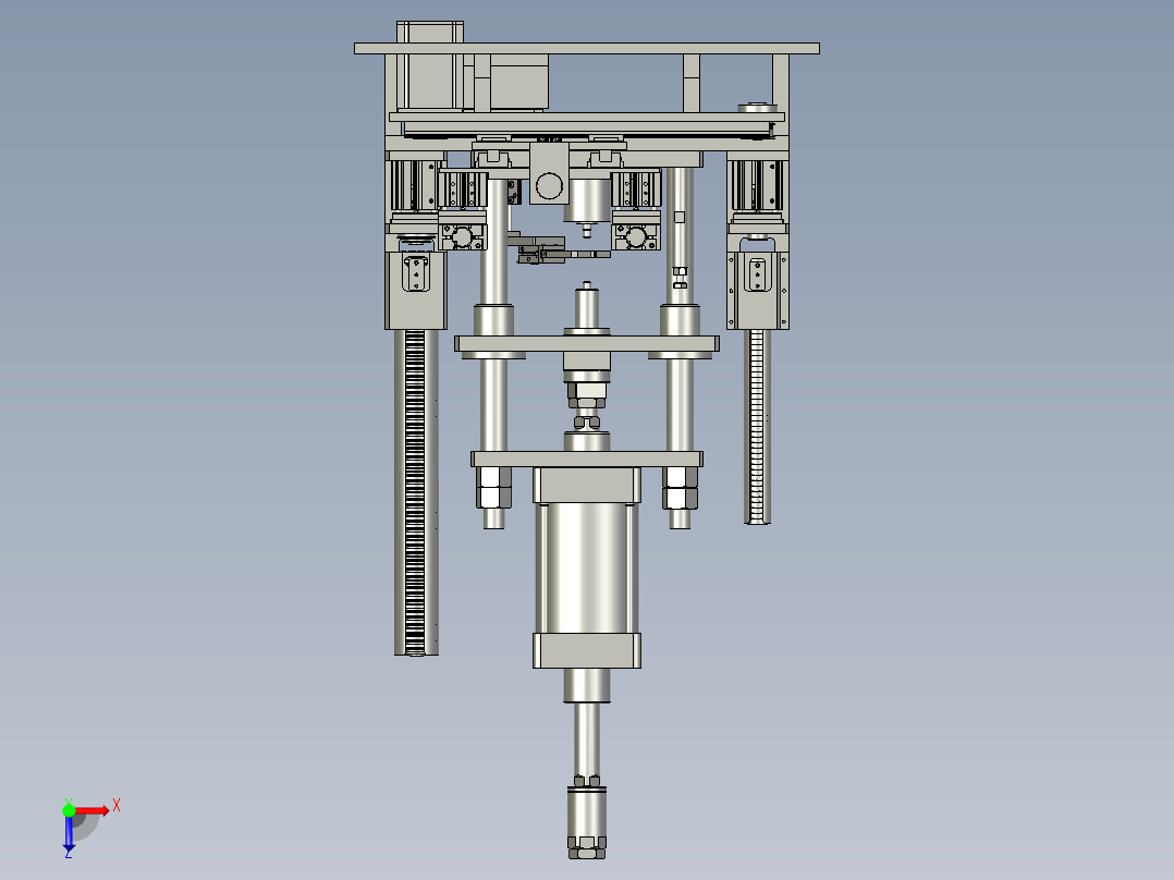 传动元件模组俯视图