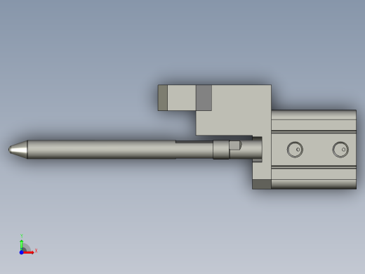 可调阻挡机构前视缩略图