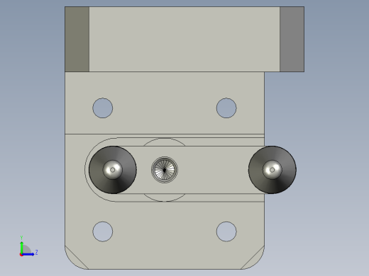可调阻挡机构左视缩略图