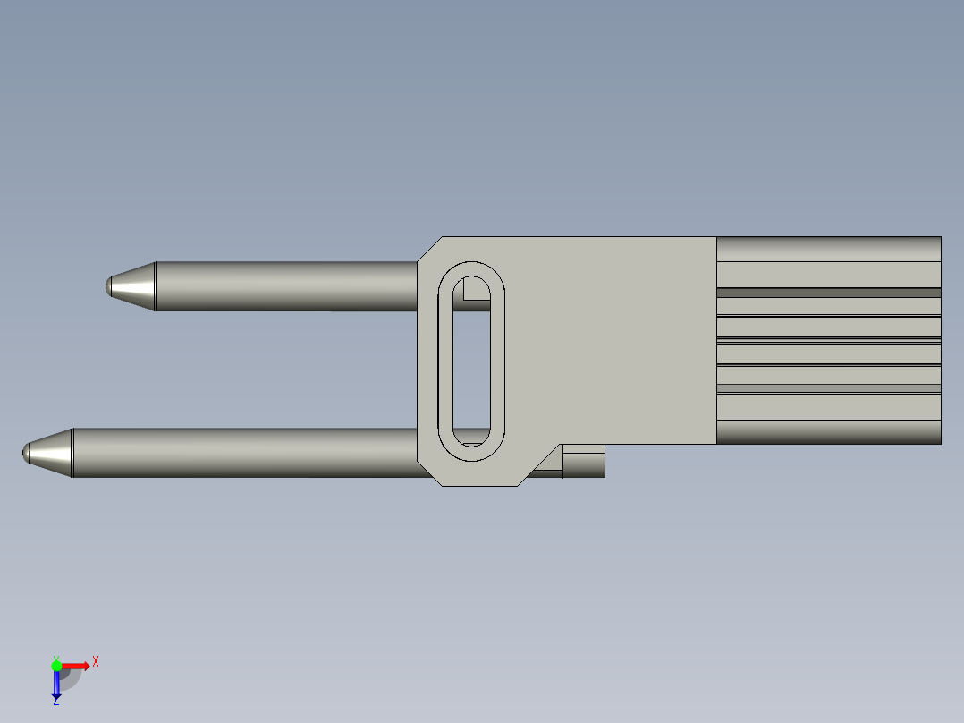 可调阻挡机构俯视图