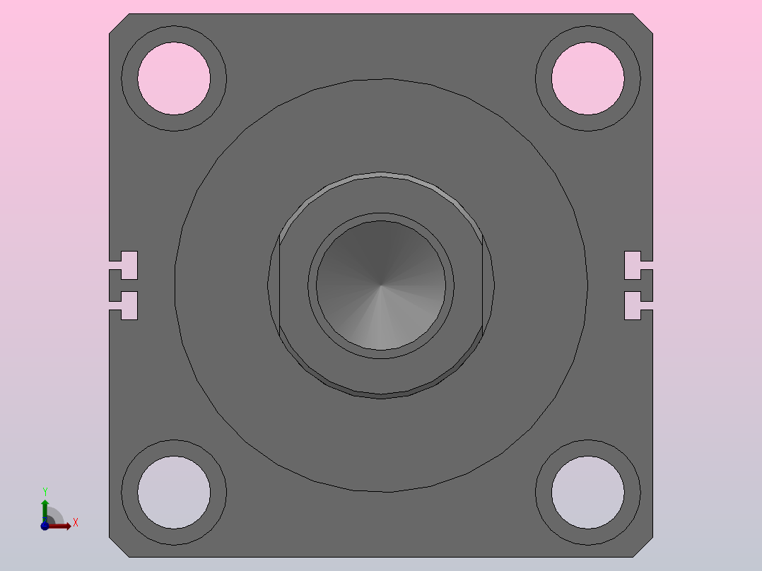 MPJX.E 感应式可调行程薄型油缸[MPJX.E-100-50-AJ50]前视图