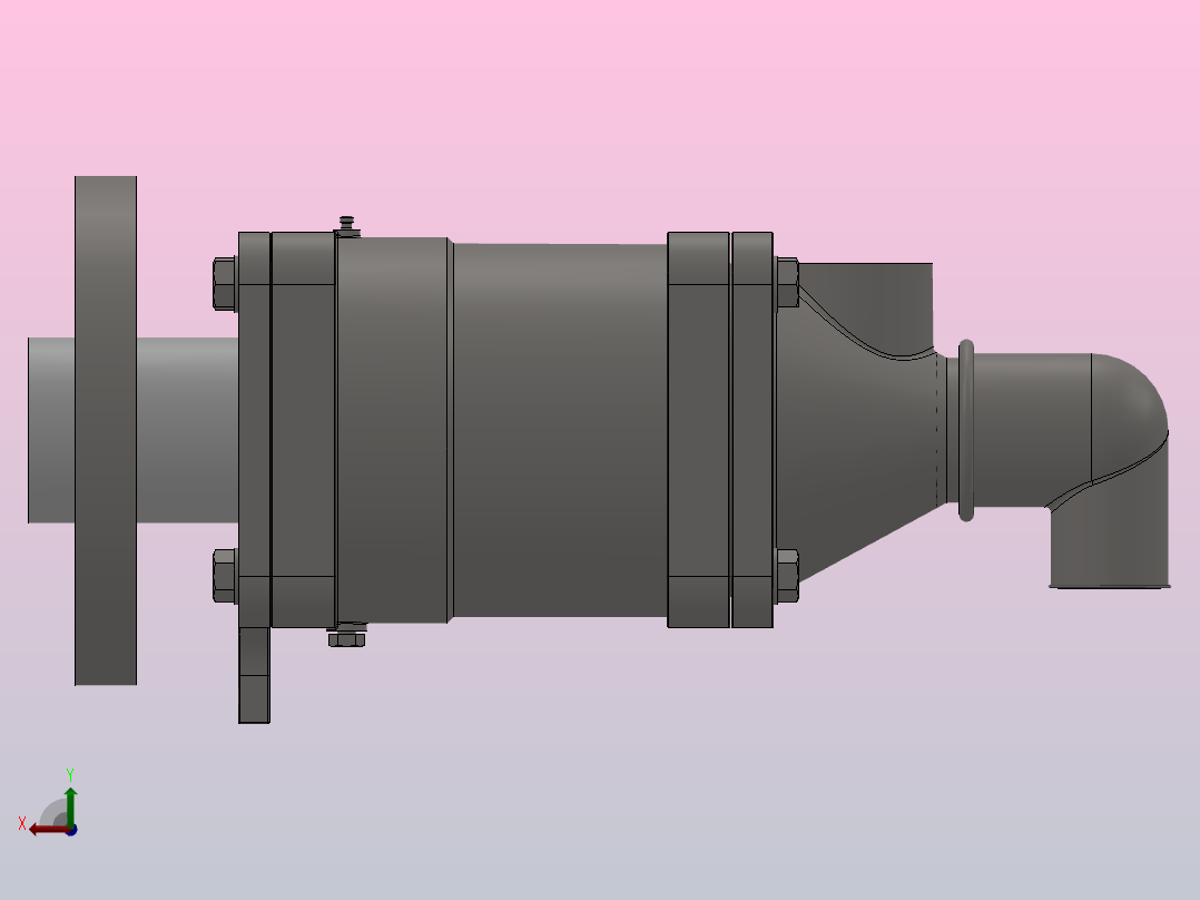 DS-XF型旋转接头[DS-XF50-25]左视图