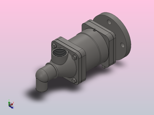 DS-XF型旋转接头[DS-XF50-25]正等轴测缩略图