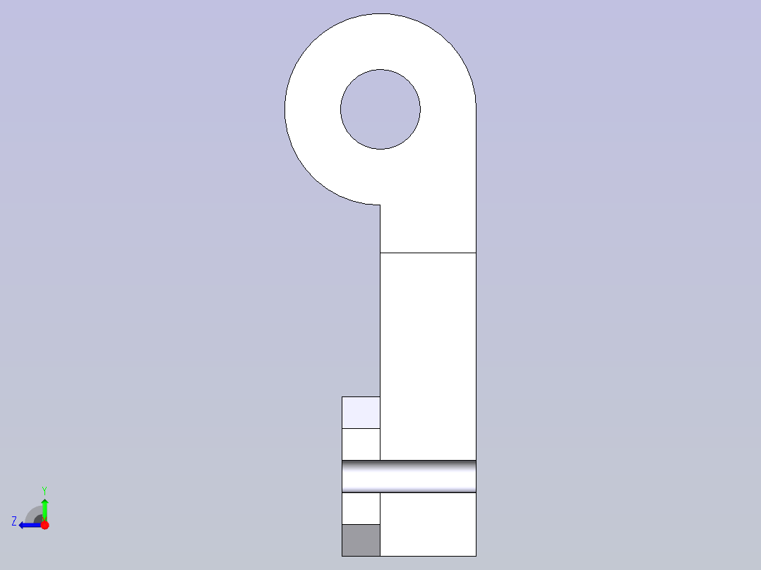 功能丰富的夹具块右视图